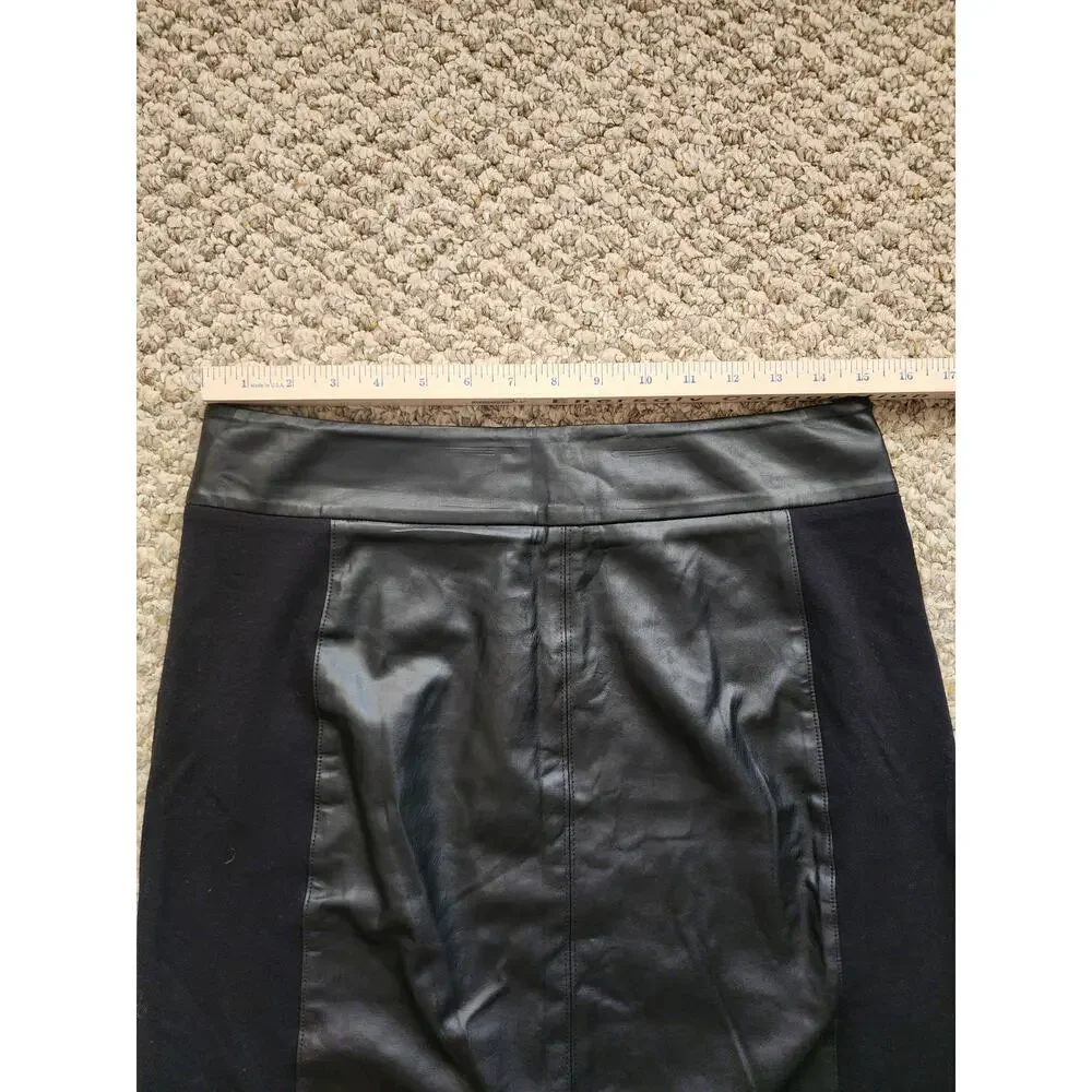 CAbi Womens Size 8 Straight-Pencil Black Skirt